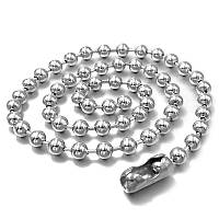 Цепочка для жетона з замком, нержавейка 10 см