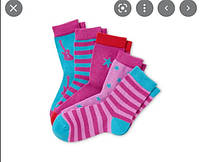 Якісні зручні дитячі бавовняні шкарпетки для дівчат від tcm tchibo чібо, р.23-26