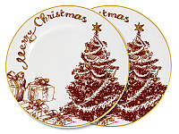 Набор фарфоровых тарелок из 2-х штук Lefard MERRY CHRISTMAS 19 см 924-745