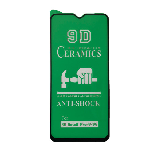 Захисне скло CERAMIC Xiaomi Redmi 9A / 9C Black тех упаковка, фото 1