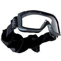 Маска тактическая, Х1000, Bolle Safety, с чехлом, Black with Transparent Lens