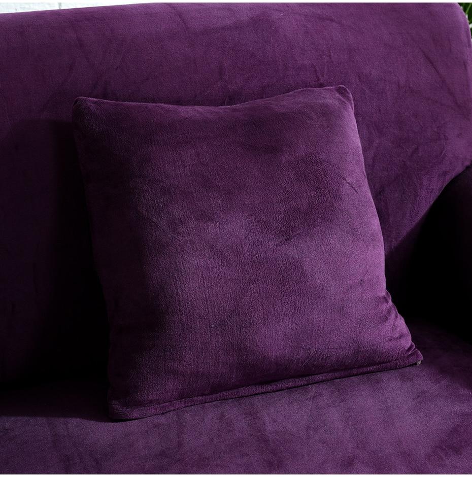 Чохол на подушку 45х45, декоративні наволочки на диванні подушки HomyTex мікрофібра Фіолетова