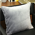 Наволочка 45 на 45 чохол на подушку, декоративні наволочки на диванні подушки HomyTex мікрофібра Сірий, фото 3