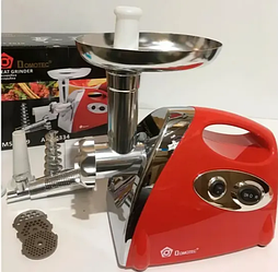 М'ясорубка із соковичавницею Domotec MS-2019 червона 2800W