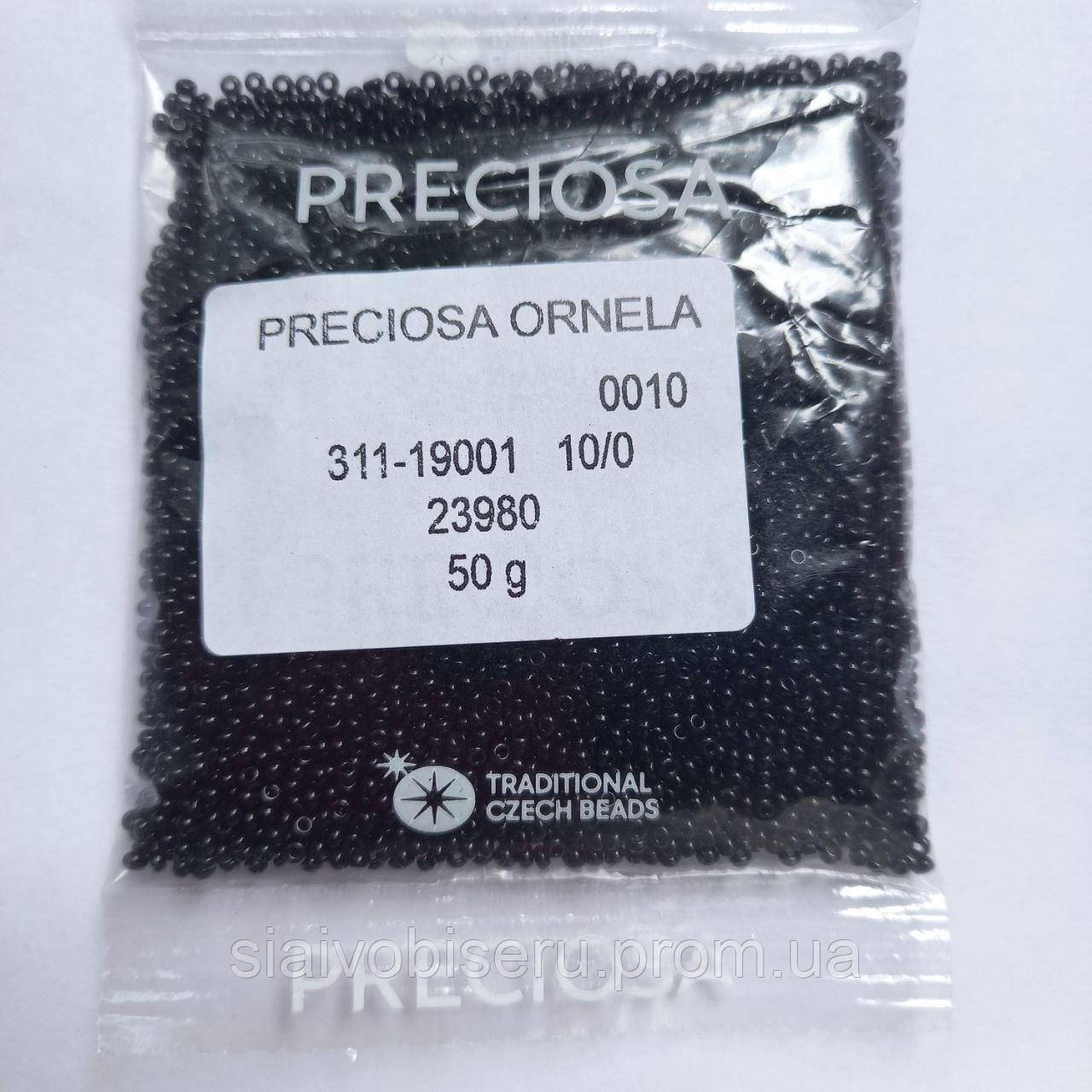 Чешский Бисер Preciosa Натуральный Черный 50г 10/0 23980 — Купить ...