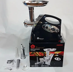 Електром'ясорубка із соковичавницею з насадками 2800 W Domotec MS-2019