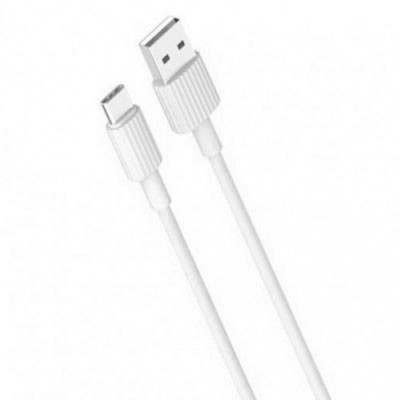 Кабель XO NB156 USB - Type-C 2.4A/1m (Білий)