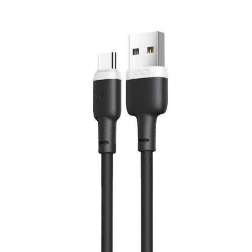 Кабель XO NB208 Liquid Silicone USB - Type-C 2.1A/1m (Чорний)