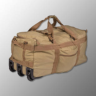 🔥 Сумка транспортна на коліщатках "Mil-tec Combat Duffle Bag with Wheel" (Койот)