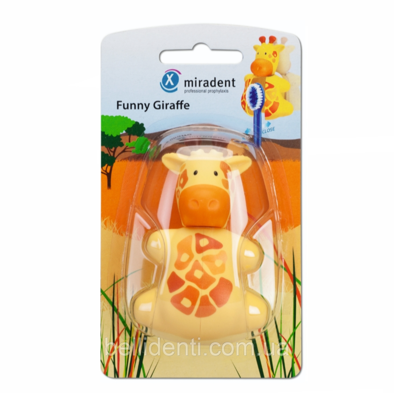 Гігієнічний футляр miradent Funny Animals, жираф