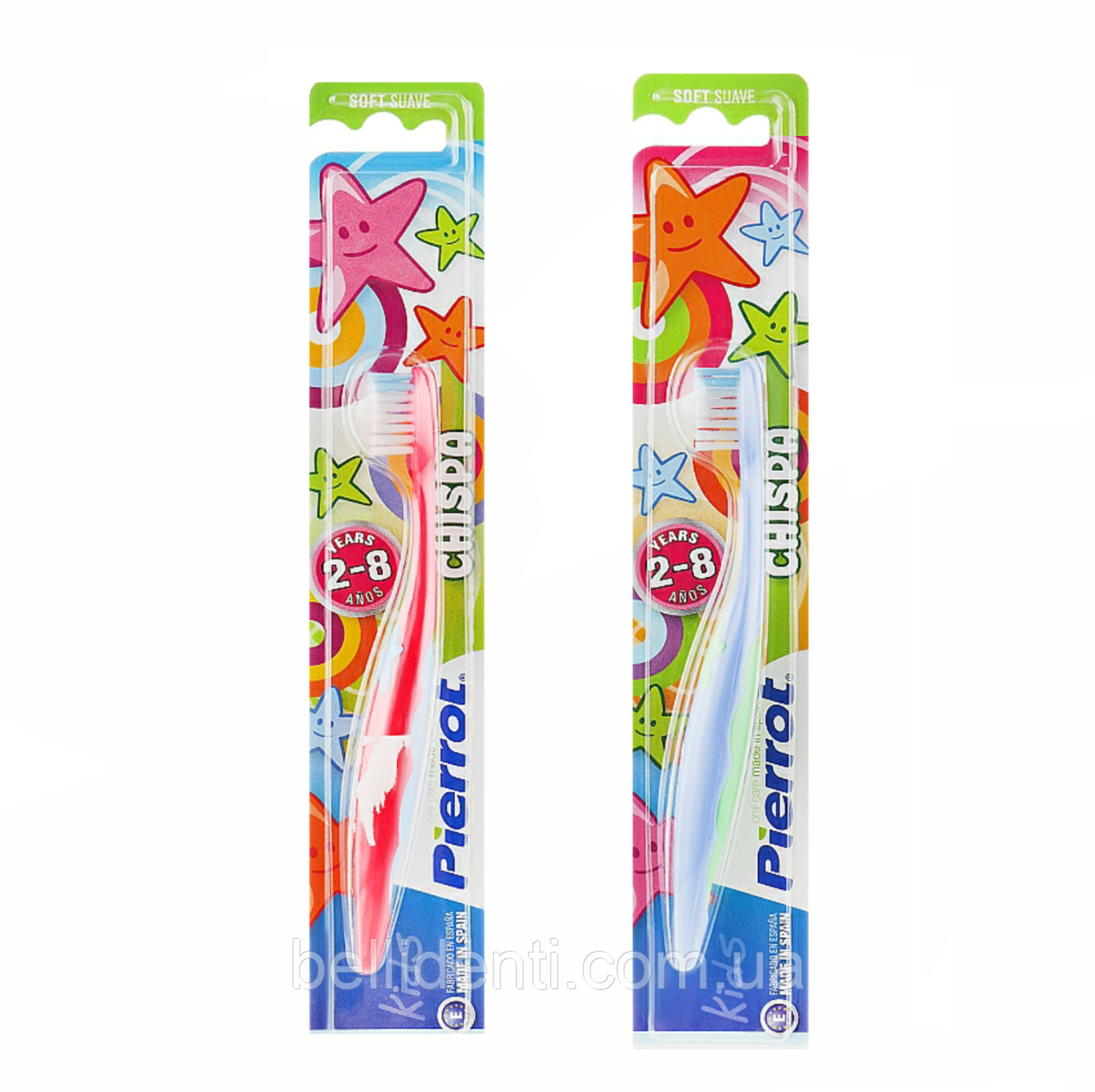 Дитяча зубна щітка Pierrot Kids Chispa (від 2-8 років) іскра 1 шт