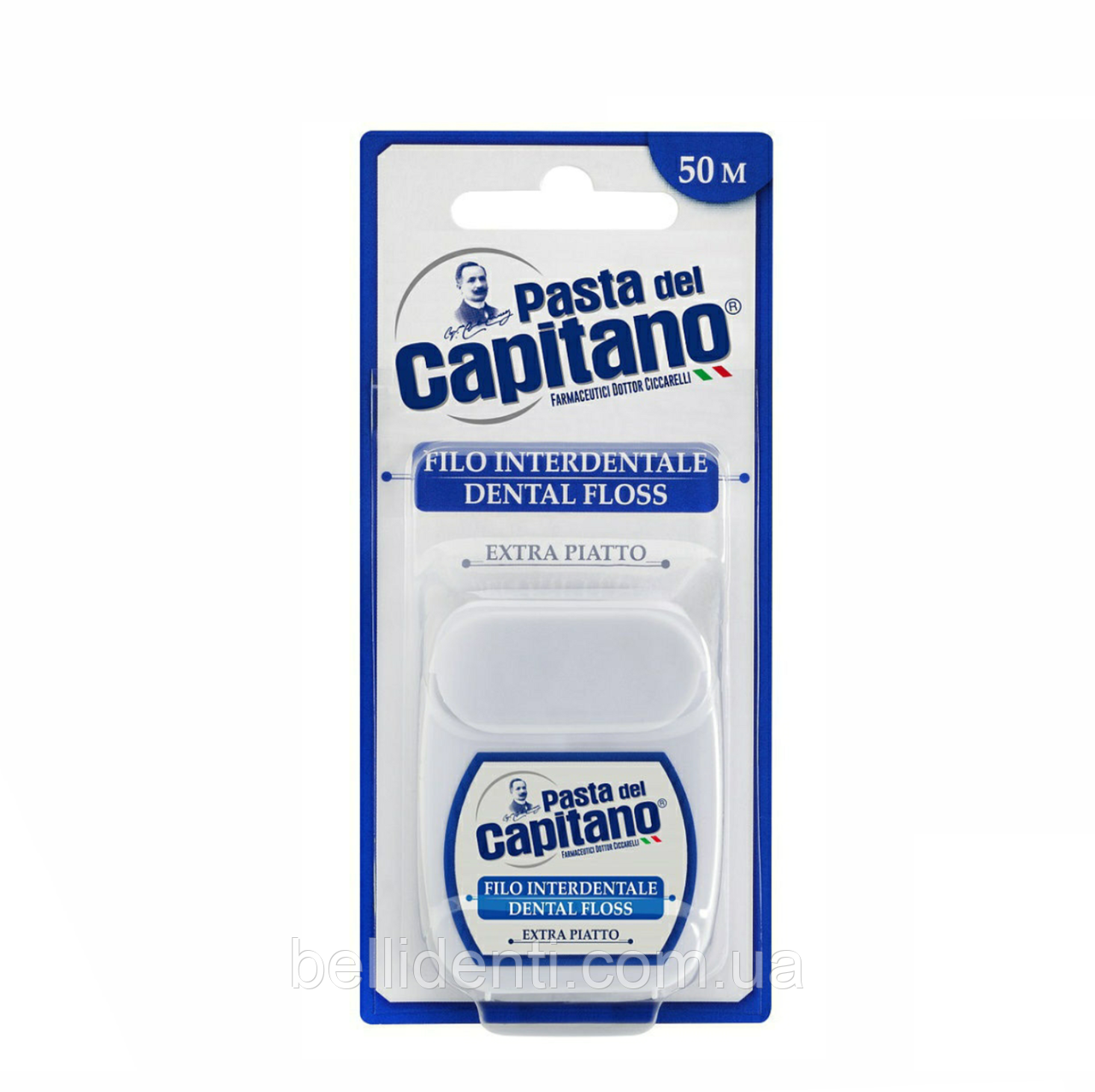 Зубна нитка Pasta Del Capitano Dental floss (50 метрів), 1 шт
