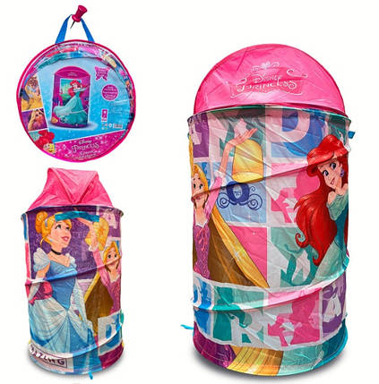 KMD-3512 Кошик для іграшок Princess у сумці — 49*49*3 см, розмір кошика — 43*43*60 см, фото 1