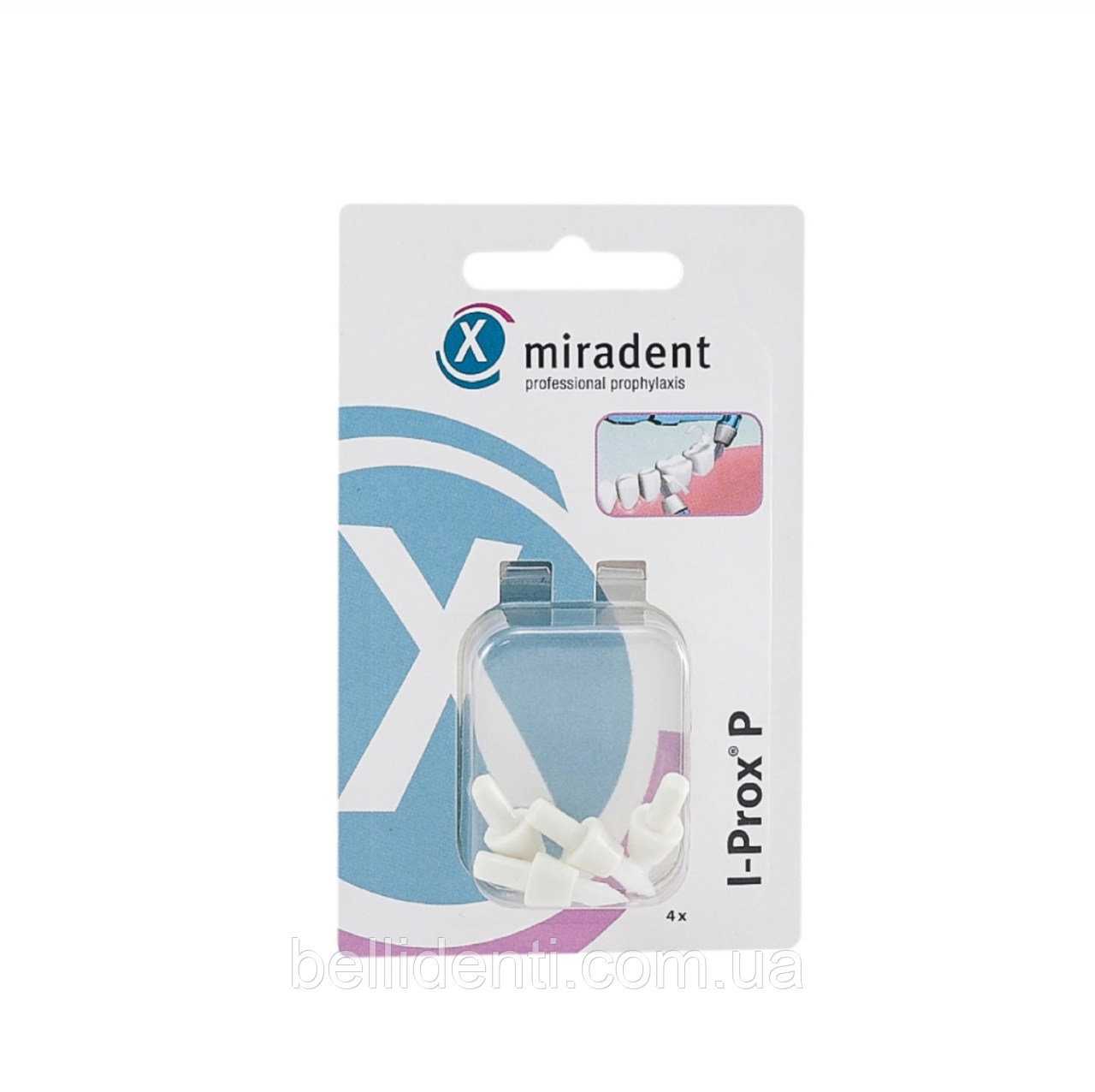 Змінні насадки монопучковые miradent l-Prox P Replacnent Brushes, (4 шт)