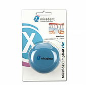 Флос для імплантатів, мостоподобных протезів і брекет систем miradent Mirafloss Implant CHX (2,2 mm)