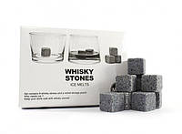 Камни для охлаждения виски и напитков Whisky Stones 9 шт + мешочек Aurora
