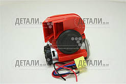 Сигнал авто повітряний 12v NAUTILUS Compact червоний CA- 10350 "Nautilus" (рере +роз'єм з проводами)