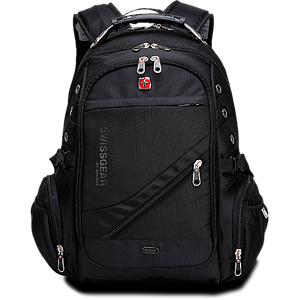 Міський ергономічний рюкзак 55 Літрів Swissgear 8810 PRO з USB і AUX + дощовик у комплекті