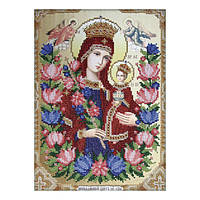 Икона Божьей Матери Неувядаемый цвет Схема для вышивания бисером иконы ВДВ Т-0344