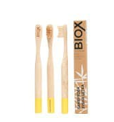 Детская бамбуковая зубная щетка BIOX с 2х лет - Yellow