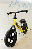 Велобіг Corso J на 12 дюймів колеса EVA, Жовтий J-0010, фото 2