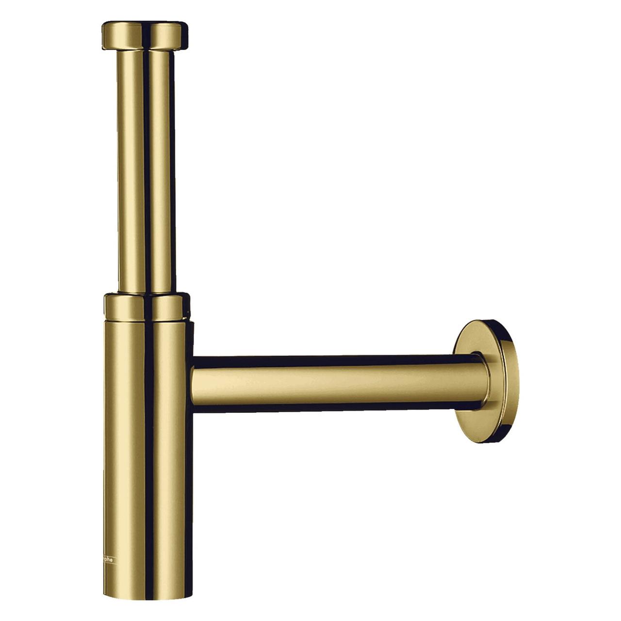 Сифон для умивальнику HANSGROHE Flowstar колбовий латунь горизонтальний золотий 52105990