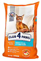 Adult Cats Sensitive Digestion Сухий корм для котів з чутливим травленням від Клуб 4 Лапи, 14 кг