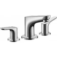 Змішувач для умивальника на три отвори HANSGROHE Focus 31937000 хром латунь з донним клапаном 148886