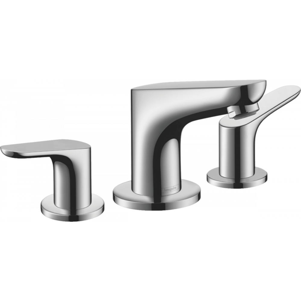 Змішувач для умивальника на три отвори HANSGROHE Focus 31937000 хром латунь з донним клапаном 148886