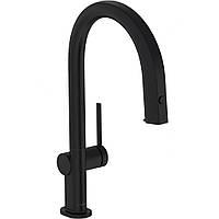 Cмеситель для кухни на две воды HANSGROHE Aqittura M91 76826670 черный латунь 148940