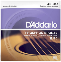 Струны для акустической гитары D*ADDARIO EJ-26 (011-052) фосфористая бронза