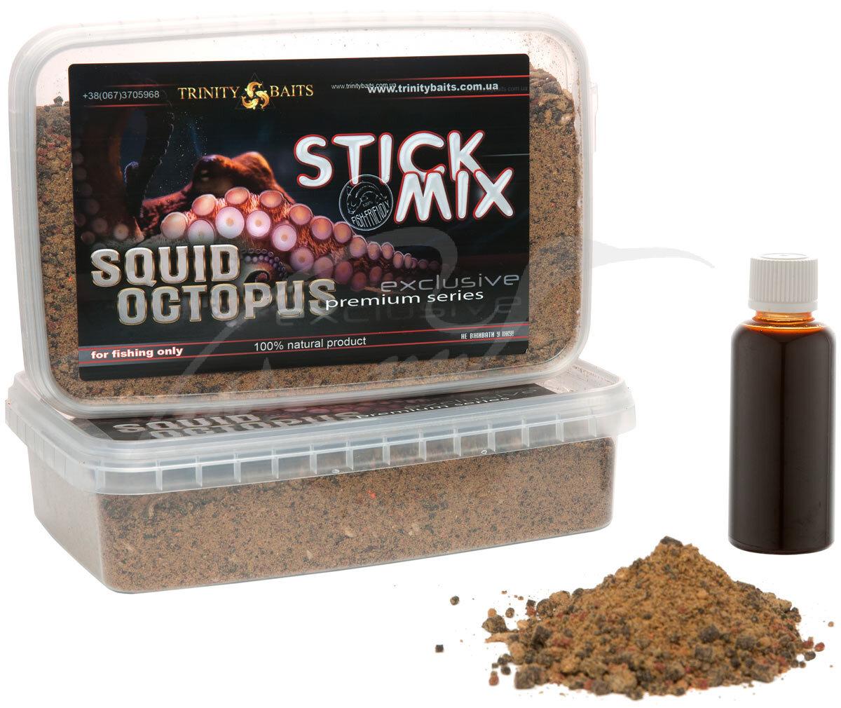 Стік-мікс Trinity Baits Squid octopus  400 г +ліквід 60 мл, фото 1