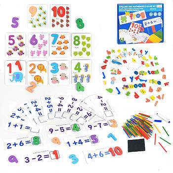 Розвиваюча гра 2в1 Алфавіт та Математика (англійський алфавіт, у коробці) M 43719