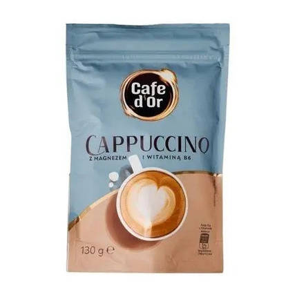 Капучіно розчинний Cafe d'Or Cappuccino вершкове з магнієм, 130г, фото 2