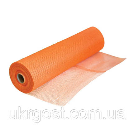Сітка штукатурна лугостійка 1x50 м (5x5) 160 г/м² помаранчева, фото 3