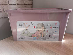 Комплект контейнерів "Smart Box" Алеана з декором Girl _ Дівчата 4 шт, фото 3