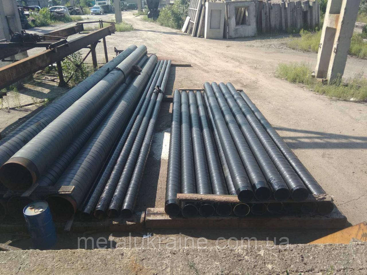 Труба 102х3,5мм в бітумно полімерній ізоляції вельми посиленій ВУС гідроїзоляції, фото 1