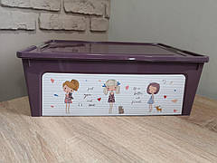 Комплект контейнерів "Smart Box" Алеана з декором Girl _ Дівчата 4 шт, фото 2