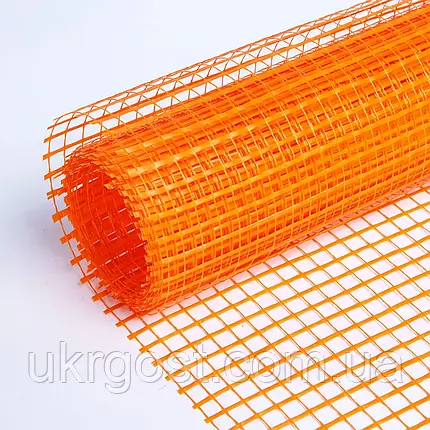 Сітка штукатурна лугостійка 1x50 м (5x5) 160 г/м² помаранчева, фото 4