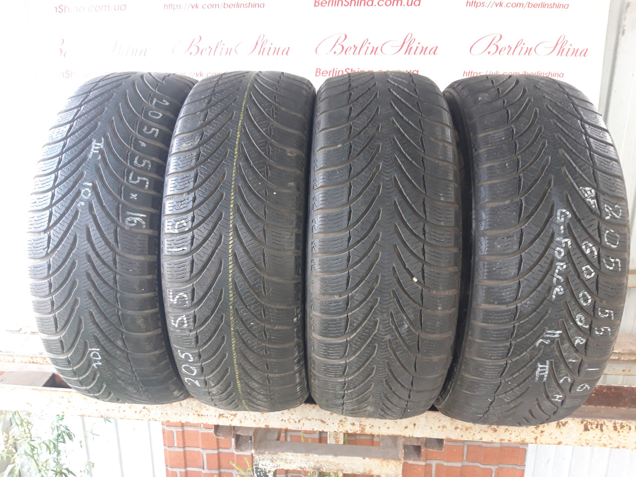 Комплект зимніх шин 205/55/16 BFGoodrich G-Force Winter,з Германії без пробігу по Україні