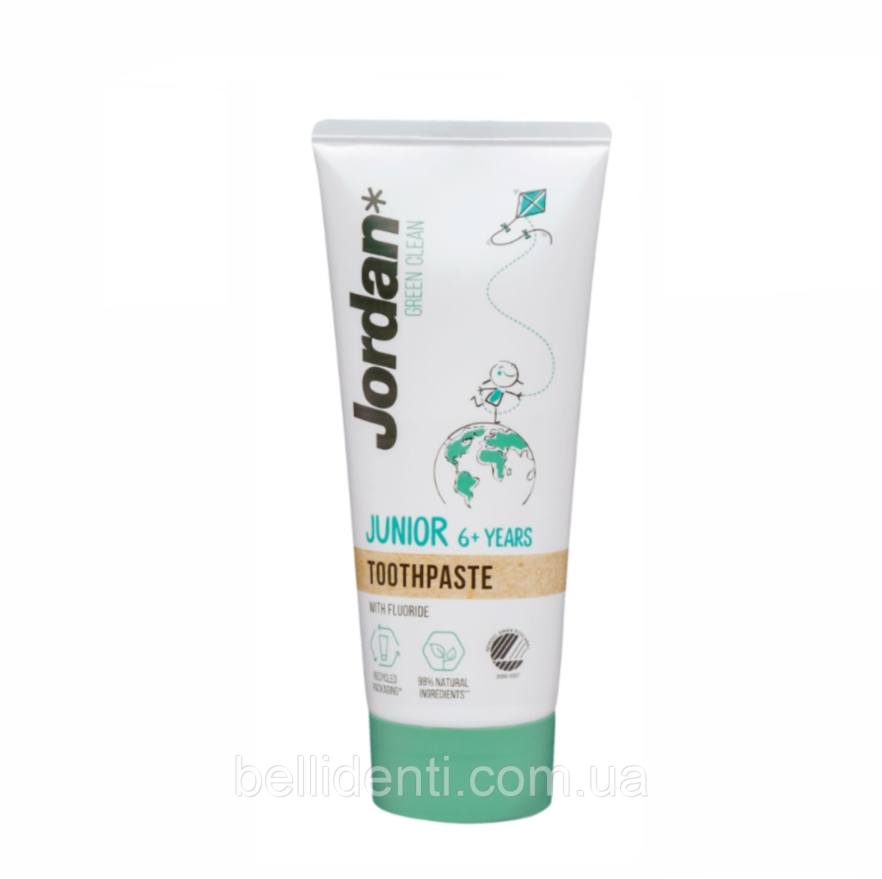 Зубна паста Jordan Green Clean Junior фтор 1450 ppm (6-12 років), 50 мл
