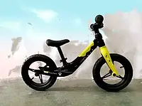 Велобіг беговел CROSSER Balance Bike NEW 12 магнієва рама / колеса 12" надувні / жовтий