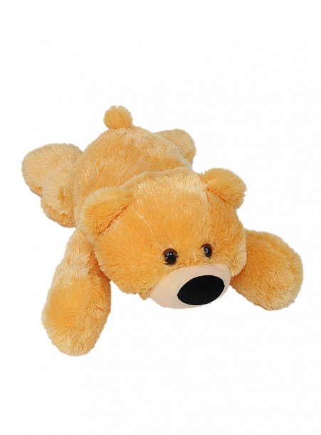 Лежачий ведмедик Умка плюшевий 85 см кремовий, Дитячі м'які ведмеді в подарунок, Іграшка ведмедик Умка бежевий