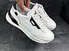 Шкіряні білі чоловічі кросівки розміри 40-45, фото 3