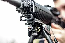 Адаптер для сошок GrovTec (GTSW265) на Picatinny (під антабку QD), кріплення для сошок на планку Пікатінні, фото 4