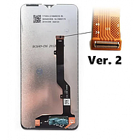 Дисплей ZTE Blade 20 Smart V2050 V1050, черный Версия 2 с тачскрином