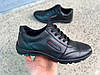 Шкіряні чорні чоловічі кросівки розміри 39-45, фото 2