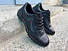 Шкіряні чорні чоловічі кросівки розміри 39-45, фото 3