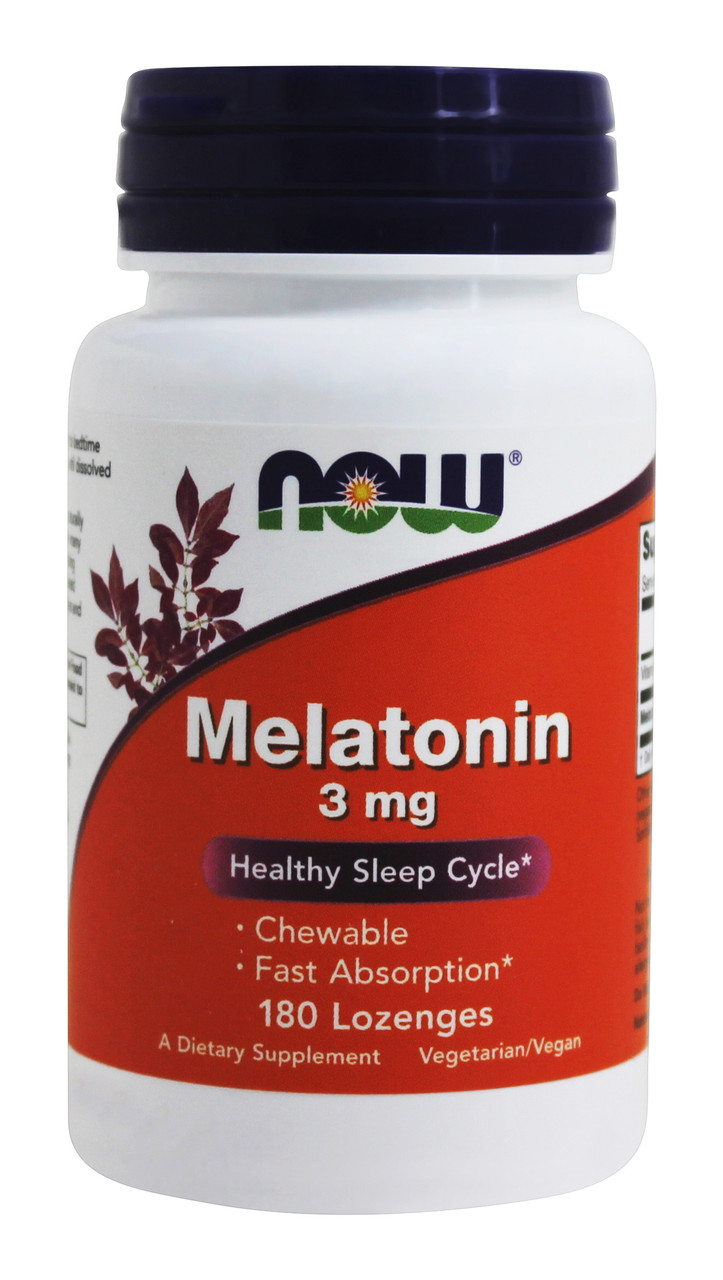 Купить Мелатонін NOW Melatonin 3 мг веганські капсули (180 caps), цена ...