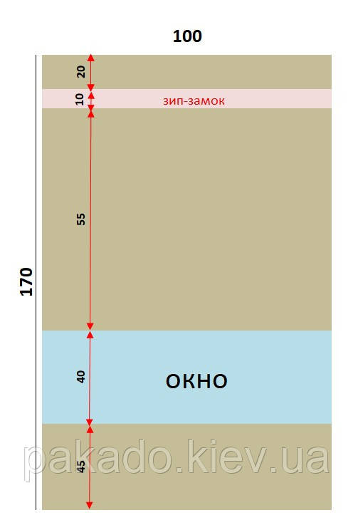 Дой-пак 100х170х30 (50г) КРАФТ + Вікно zip-замок - купити за найкращою .